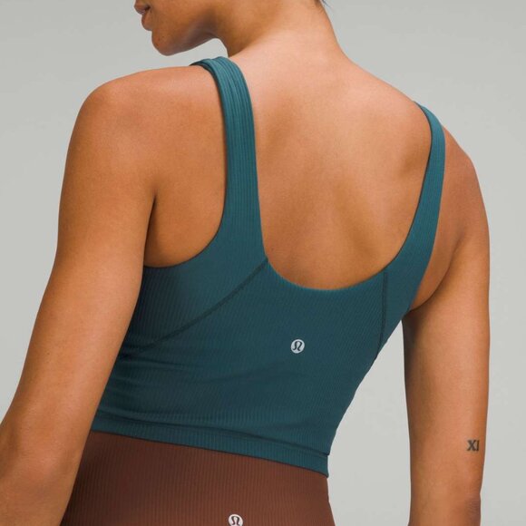 NWT Lululemon Align Ribbed Tank Top Jasper Green Size 4 - Picture 1 of 8